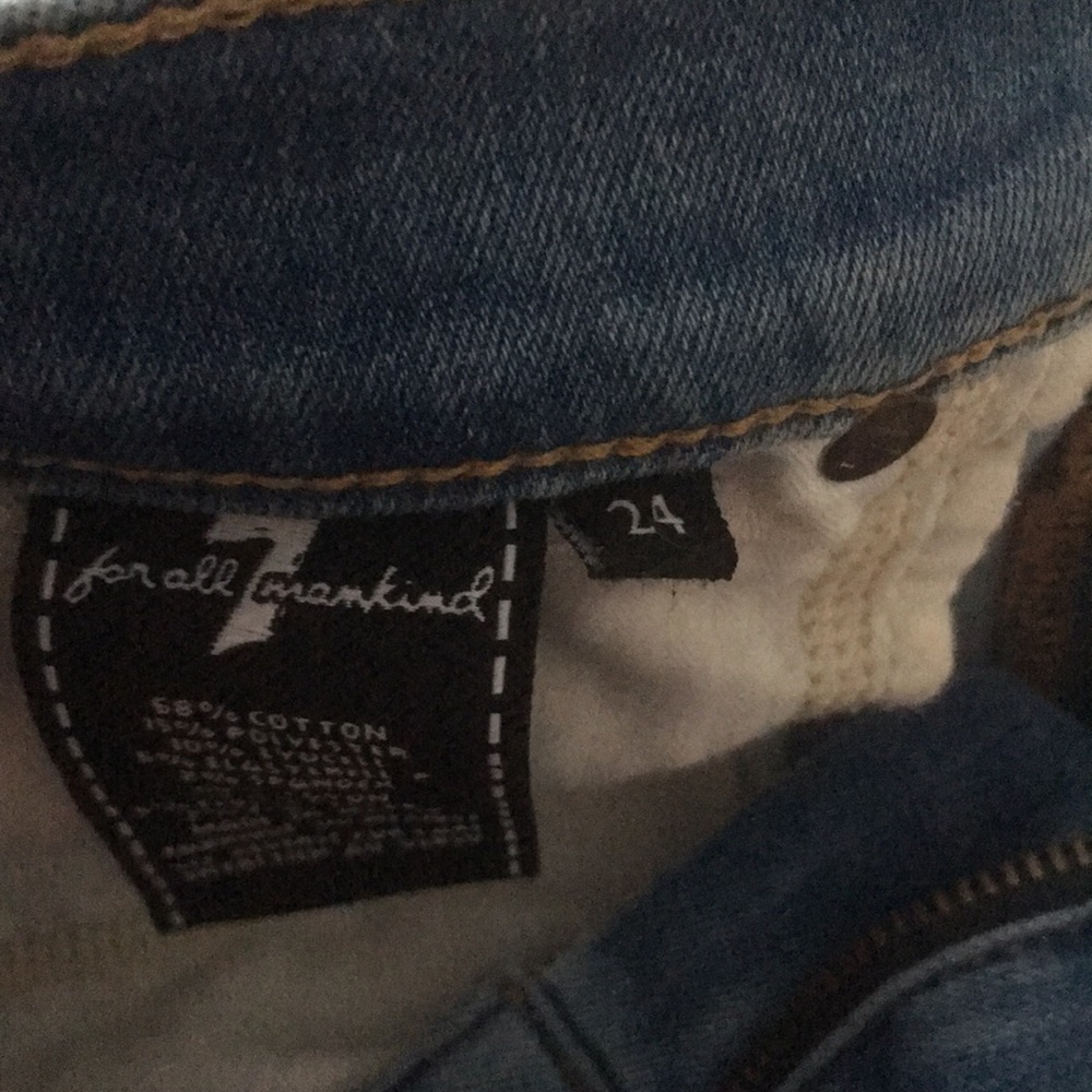 7 For All Mankind Blue Jean Shorts - Picture 13 of 15